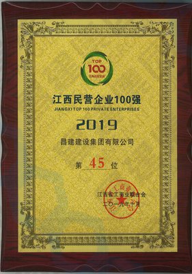 2019江西民营企业第45位